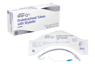 Dynarex 36252 Endotracheal Tubes w/ Stylette - Cuffed, 7.5 mm, 10/bx
