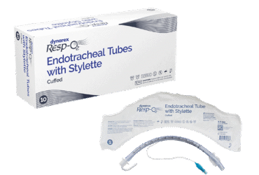 Dynarex 36255 Endotracheal Tubes w/ Stylette - Cuffed, 9.0 mm, 10/bx
