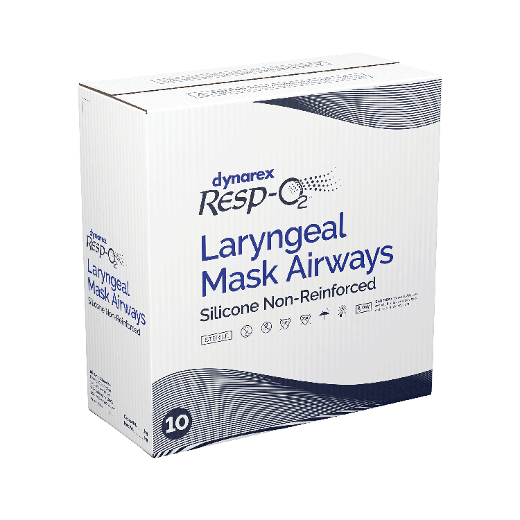 Dynarex 36293 LMA (Laryngeal Mask Airway) - Silicone, Non-Reinforced, 1.0 mm, 10/cs