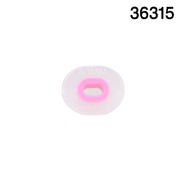 Dynarex 36315 Disposable Guedel Airway, 40 mm, Newborn, Pink, 10/bx