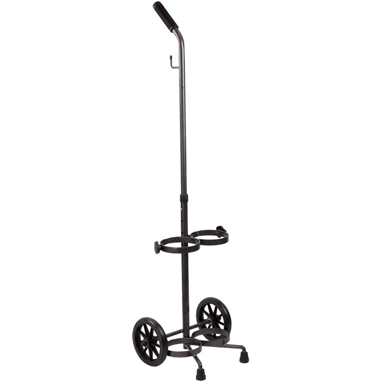 Dynarex 36621 Oxygen Cylinder Cart - Dual, 1pc/cs
