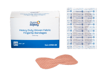 Dynarex 3769-25 Heavy Duty Woven Fabric Bandage - Fingertip XLong, 1 3/4 x 3", 36/25/cs