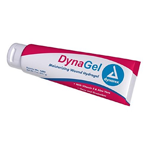 Dynarex 1280 DynaGel Moisturizing Wound Hydrogel, 3 oz. Tube, 24/cs