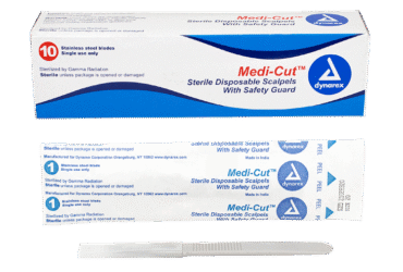 Dynarex 4120 Medi-cut Scalpels Disposable Sterile, #20, 10/bx