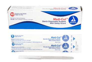 Dynarex 4111 Medi-cut Scalpels Disposable Sterile, #11, 10/bx