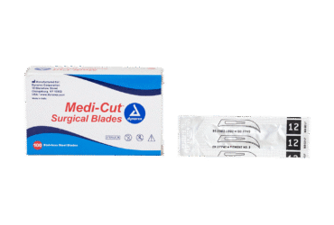 Dynarex 4132 Medi-Cut Surgical Blades, #12, 100/bx