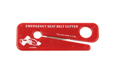 Dynarex 4201 Standard Seatbelt Cutter, Compact, Red, 2/50/cs