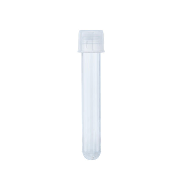 Dynarex 42306 Culture Tube w/Dual Position Cap w/Graduated Markings, PS, 17x100mm, 40/25/cs