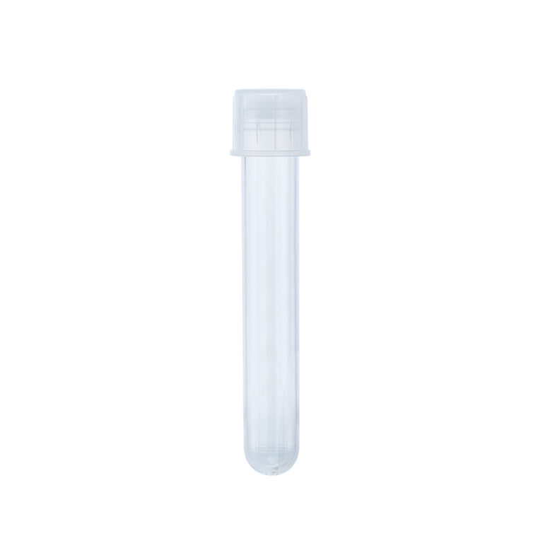 Dynarex 42306 Culture Tube w/Dual Position Cap w/Graduated Markings, PS, 17x100mm, 40/25/cs