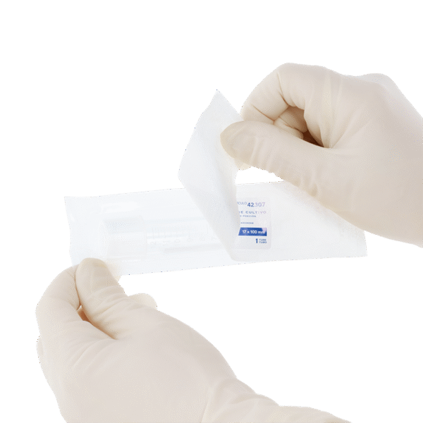 Dynarex 42301 Culture Tube w/Dual Position Cap, PS, Peel Pack, 12x75mm, 500/cs