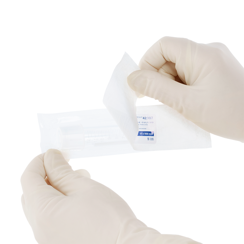 42307_cultr-tube_IN_peel_72dpi.png Dynarex 42301 Culture Tube w/Dual Position Cap, PS, Peel Pack, 12x75mm, 500/cs