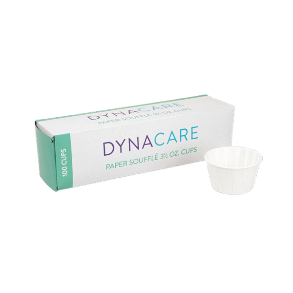 Dynarex 4241 Paper Souffle Cups, 3.5 oz., 50/100/cs