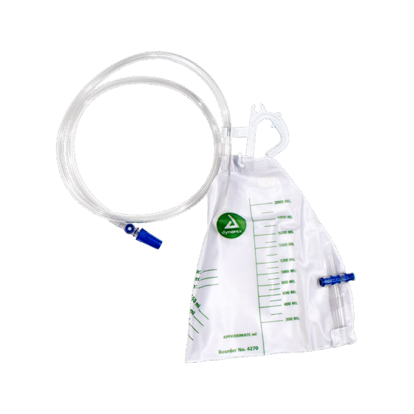 Dynarex 4270 Advantage Urinary Drainage Bag, 20/cs