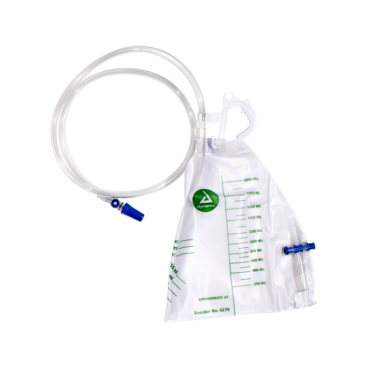 Dynarex 4270 Advantage Urinary Drainage Bag, 20/cs