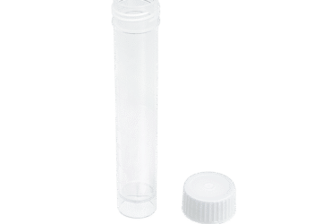 Dynarex 43103 Self-Standing Transport Tube with Screwcap, 10ml, 10/100/cs