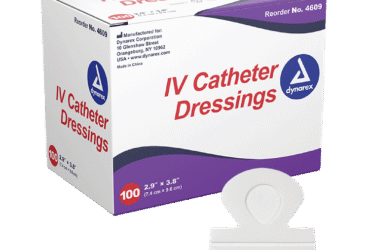 Dynarex 4609 IV Catheter Dressing, 5/100/cs