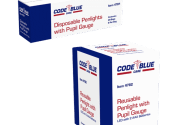 Dynarex 4781 Disposable Penlight with Pupil Gauge, 20 per box / 6 per bag