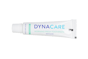 Dynarex 4871 Morning Fresh Mint Toothpaste with Fluoride, 0.85oz Tube, 5/144/cs