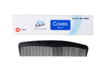 Dynarex 4884 Adult Combs, 5", Black, 20/12/cs