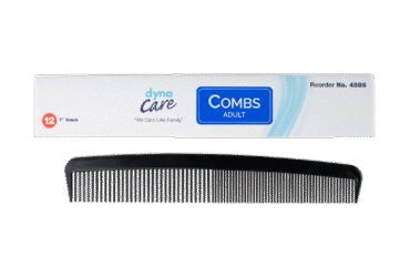 Dynarex 4885 Adult Combs, 7", Black, 20/12/cs