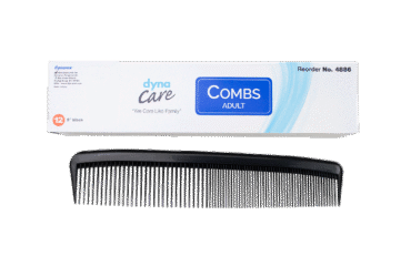 Dynarex 4886 Adult Combs, 9", Black, 20/12/cs