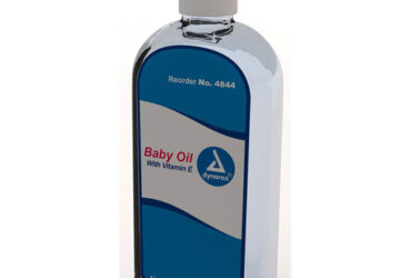 Dynarex 4844 Baby Oil, 12 fl. oz. (350 mL) Bottle, 24/cs