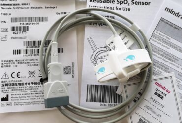 Dynarex 10847 Digital SpO2 Adult Reusable 9 Pin Sensor, Gray, 1 EA