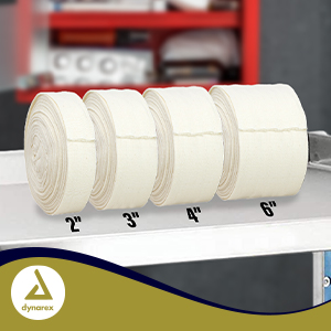 Dynarex 3692 Cotton Stockinette, 2" x 25 yd, 4 Rolls/cs