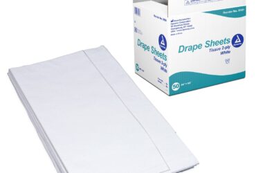 Dynarex 8151 Drape Sheets, 40" x 90", 2 Ply, White, 50/cs
