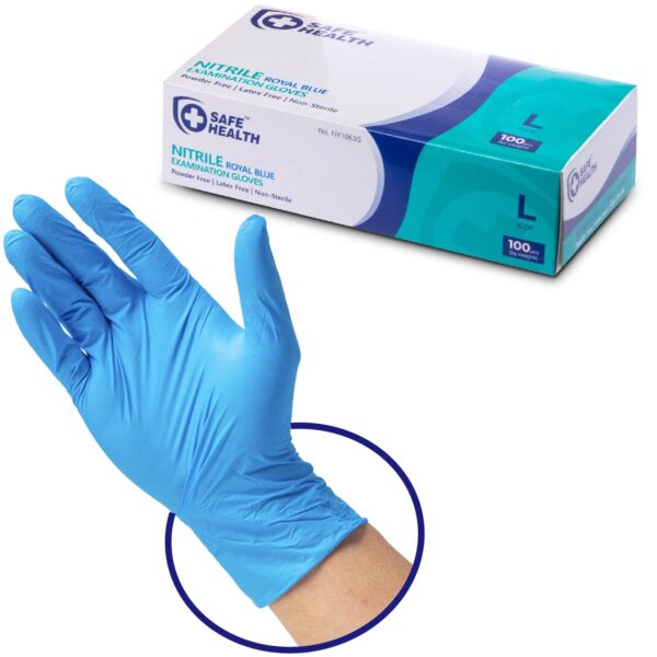 Nitrile Exam Gloves In A Bag, X-Large, Powder-Free, Blue, 500/2pr/cs
