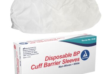 Dynarex 2136 BP Cuff Barrier Sleeve - Non-Woven, 5/100/cs