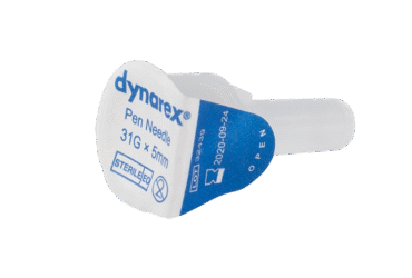 Dynarex 7027 Pen Needles, 31G, 5 mm, 12/100/cs