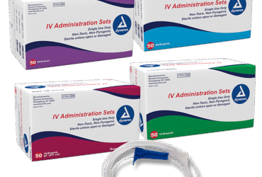 Dynarex 7042 IV Administration Set - 10 Drop, 112", 2 Needleless Ports, 50/bx