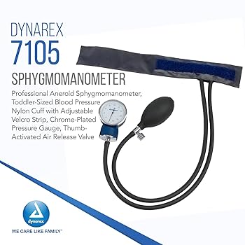 Dynarex 7105 Sphygmomanometer, Toddler (1 - 4 years old), 10/cs
