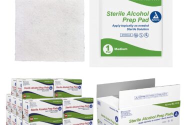 Dynarex 1114 Alcohol Prep Pad - Sterile, Medium, 20/100/cs