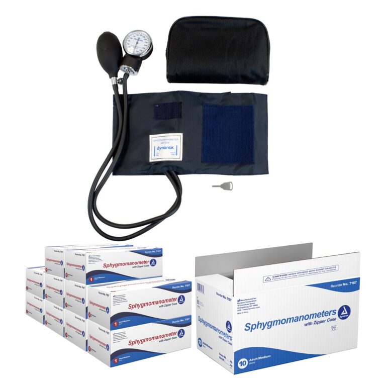 Dynarex 7107 Sphygmomanometer, Adult / Medium (Arm), 10/cs