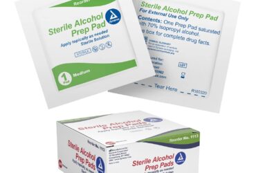 Dynarex 1113 Alcohol Prep Pad - Sterile, Medium, 10/200/cs