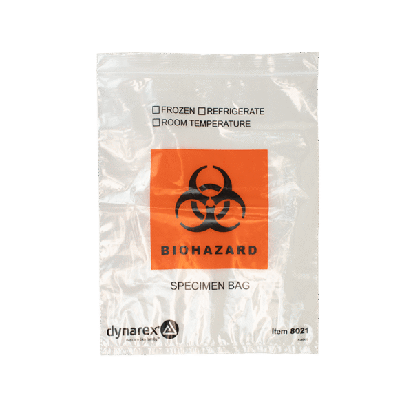 Dynarex 8021 Specimen Bags, 8" x 10", 1.8mil, 10/100/cs