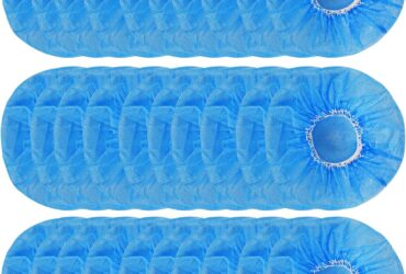 QeeFop 982811 Disposable Earphone Covers – Blue, 8.5–11 cm (100 pcs) – 1 per Pack