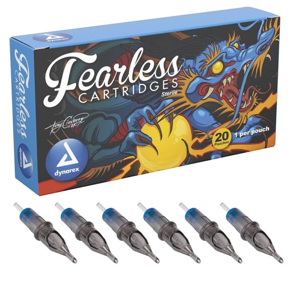 Dynarex 9405 Fearless Tattoo Cartridges - Bugpin Round Liner, 1001RL, 5/20/cs