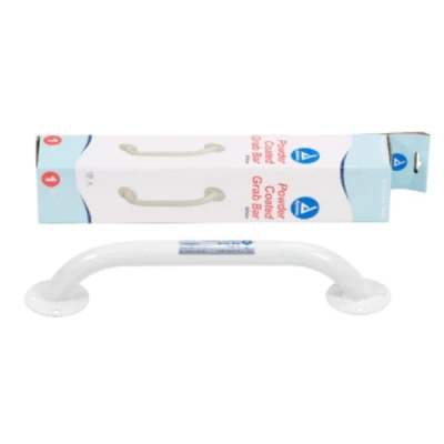 Dynarex 10309-3 Powder Coated Grab Bar, 32", White, 1pc/bx,3bx/cs
