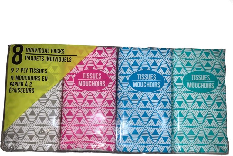 Kimberly-Clark 365303 Kleenex® Facial Tissues – Standard, 8 in x 8.3 in, 2-Ply – 8 Pocket Packs per Box