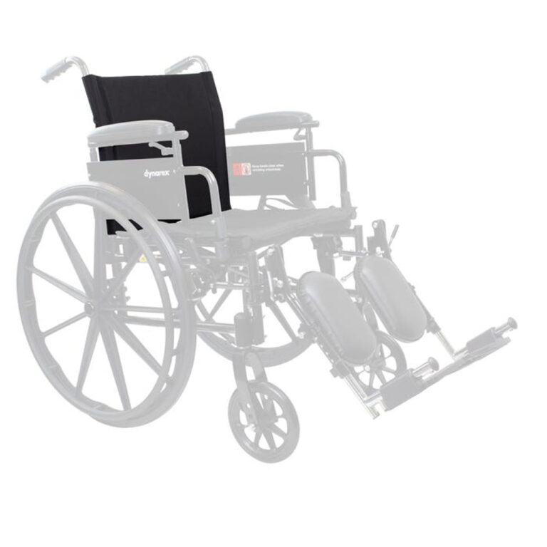 Dynarex RPWC02-18V DynaRide S2 Series 18in Wheelchair Back Upholstery, Black, 1