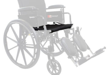 Dynarex RPWC03-24V DynaRide S7 Series Heavy Duty 24in Wheelchair Seat Upholster, Black, 1