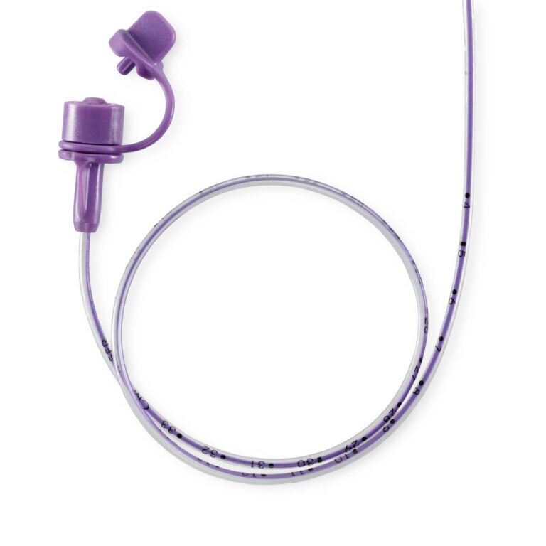NeoMed 508765 PVC Enteral Feeding Tube – 8 Fr x 60 cm, Purple Striping – 1 per Unit