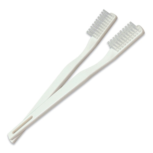 Dynarex 4861 Toothbrushes, 30 Tuft, Adult, Ivory, 10/144/cs