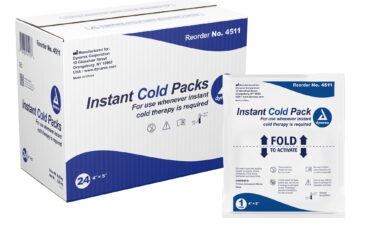 Dynarex 4503 Hot/Cold Pack Cover, fits 4" x 5" pack, 5/100/cs