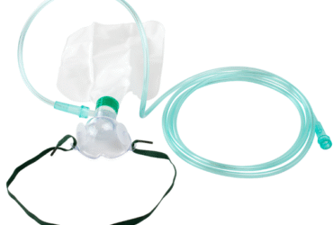 Dynarex 33054 Non-Rebreather Standard Mask w/ 7' (2.1 m) tubing, 600 ml Re, Infant/Standard connector, 50/cs