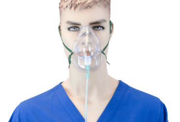 Dynarex 33002 O2 Medium-Concentration Standard Mask w/ 7' (2.1 m) tubi, Pediatric/Standard Connector, 50/cs