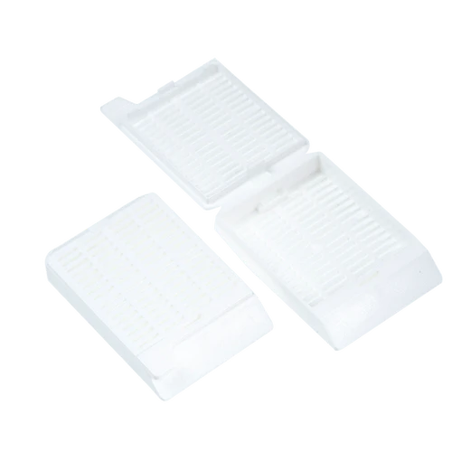 Dynarex 42520 Embedding Cassette - Histology, Attached Lid, 8/250/cs
